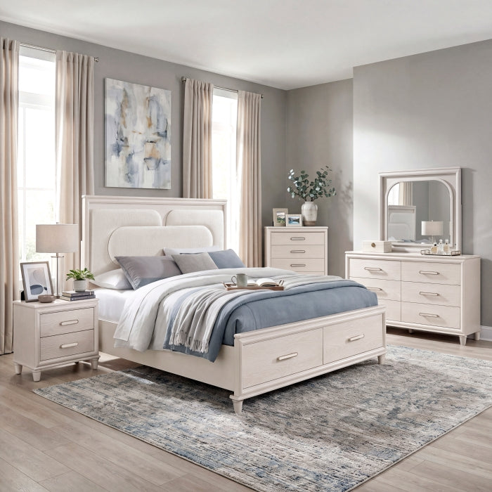 2451K-1EK* (4) Eastern King Platform Bed with Footboard Storage - 2451K-1EK*