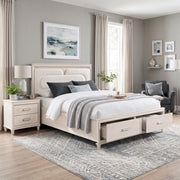 2451K-1EK* (4) Eastern King Platform Bed with Footboard Storage - 2451K-1EK*