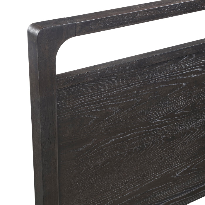 2502BK-1DW* (3) Queen Platform Bed with Footboard Storage - 2502BK-1DW*