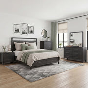 2502BK-1DW* (3) Queen Platform Bed with Footboard Storage - 2502BK-1DW*