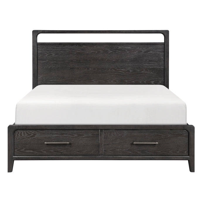2502KBK-1CKDW* (3) California King Platform Bed with Footboard Storage - 2502KBK-1CKDW*