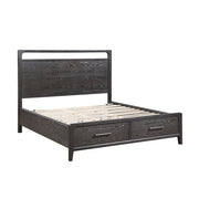 2502KBK-1CKDW* (3) California King Platform Bed with Footboard Storage - 2502KBK-1CKDW*