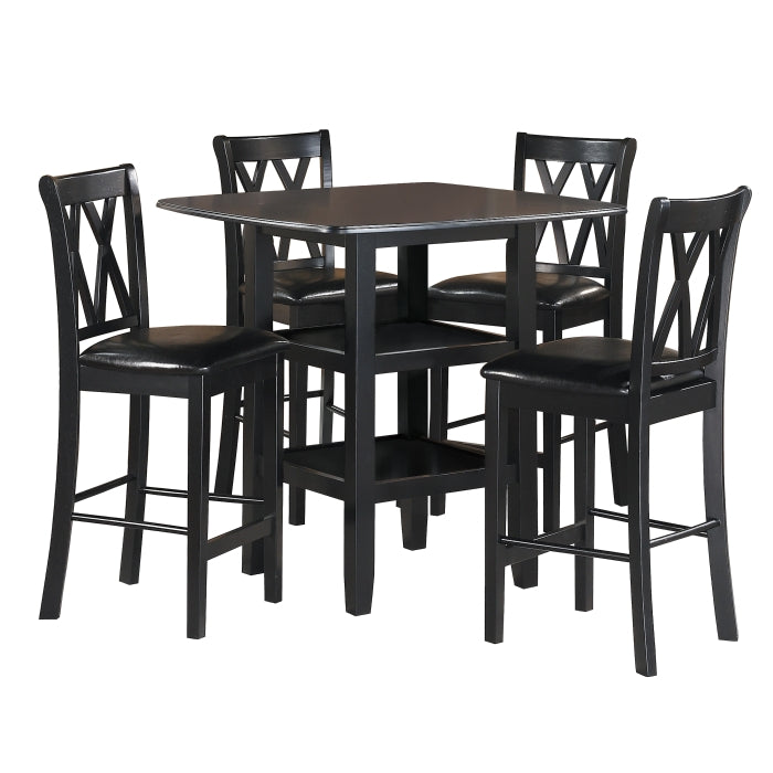 2514BK-36 5-Piece  Pack Counter Height Set - 2514BK-36