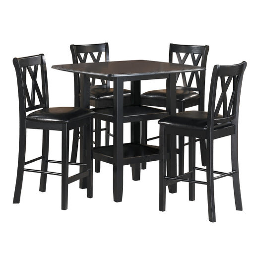 2514BK-36 5-Piece  Pack Counter Height Set - 2514BK-36