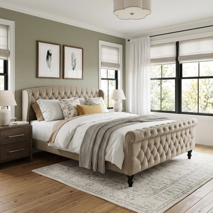 2550BR-1 Queen Platform Bed - 2550BR-1