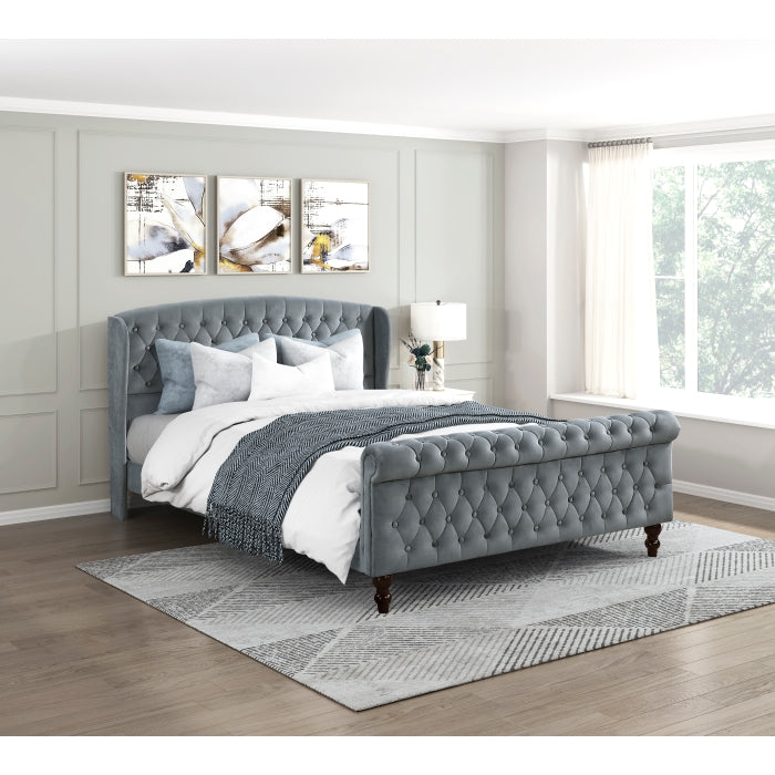 2550DG-1 Queen Platform Bed - 2550DG-1
