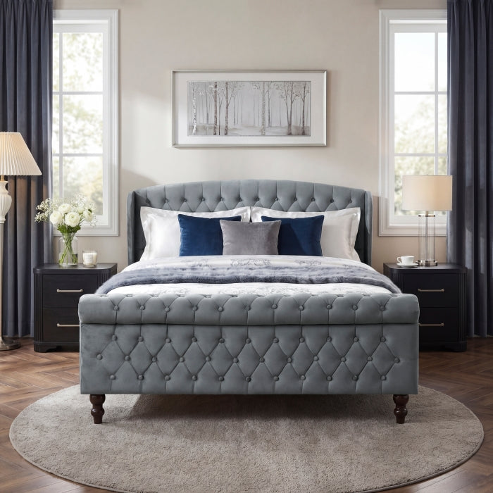 2550DG-1 Queen Platform Bed - 2550DG-1
