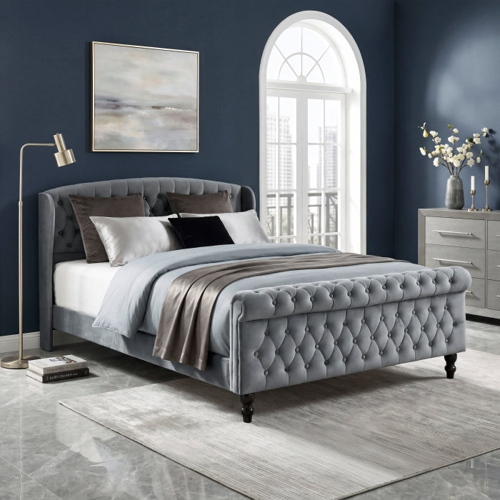 2550DG-1 Queen Platform Bed - 2550DG-1