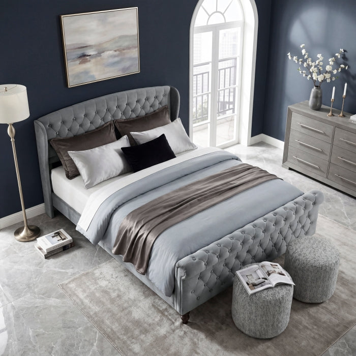 2550DG-1 Queen Platform Bed - 2550DG-1