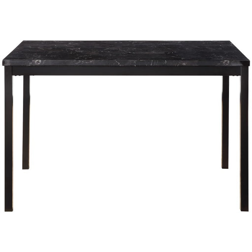 2601BK-48 Dining Table, Faux Marble Top - 2601BK-48