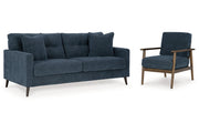 Bixler Navy Sofa and Chair -  Ashley - Luna Furniture