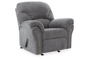 Allmaxx Pewter Sofa, Loveseat and Recliner -  Ashley - Luna Furniture