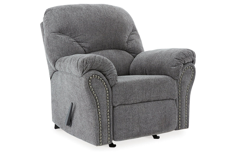Allmaxx Pewter Sofa, Loveseat and Recliner -  Ashley - Luna Furniture