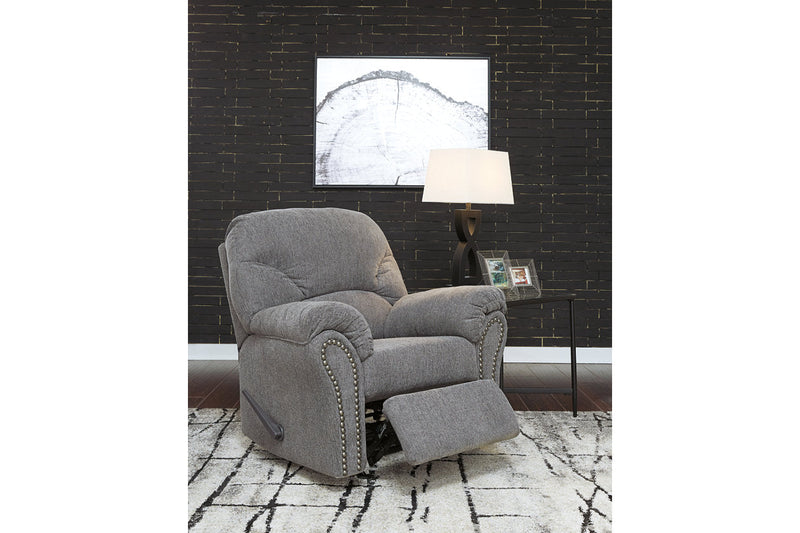 Allmaxx Pewter Sofa, Loveseat and Recliner -  Ashley - Luna Furniture