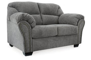 Allmaxx Pewter Sofa, Loveseat and Recliner -  Ashley - Luna Furniture