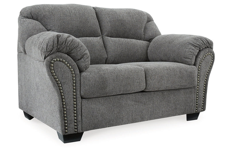 Allmaxx Pewter Sofa, Loveseat and Recliner -  Ashley - Luna Furniture