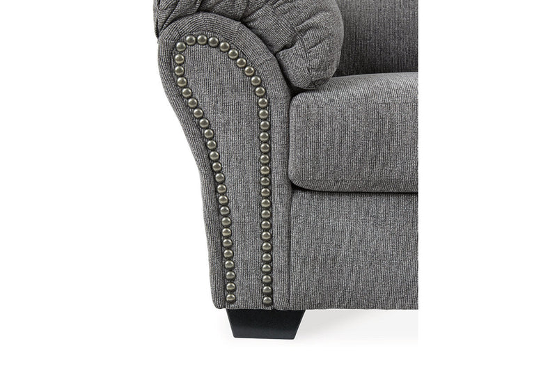 Allmaxx Pewter Sofa and Loveseat -  Ashley - Luna Furniture