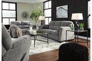 Allmaxx Pewter Sofa, Loveseat and Recliner -  Ashley - Luna Furniture