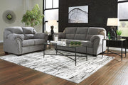 Allmaxx Pewter Sofa and Loveseat -  Ashley - Luna Furniture