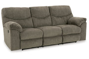 Alphons Putty Reclining Sofa and Loveseat -  Ashley - Luna Furniture