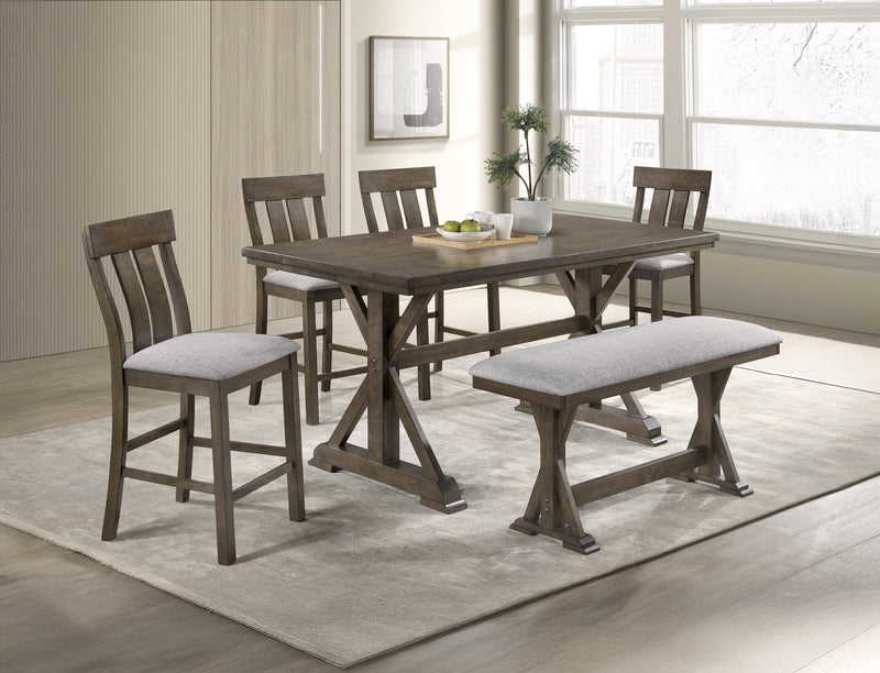 Lloyd Brown Counter Height Table from Crown Mark - Luna Furniture
