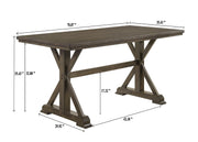 Lloyd Brown Counter Height Table from Crown Mark - Luna Furniture