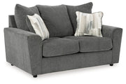 Stairatt Gravel Sofa, Loveseat, Chair and Ottoman -  Ashley - Luna Furniture