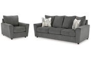 Stairatt Gravel Sofa and Chair -  Ashley - Luna Furniture