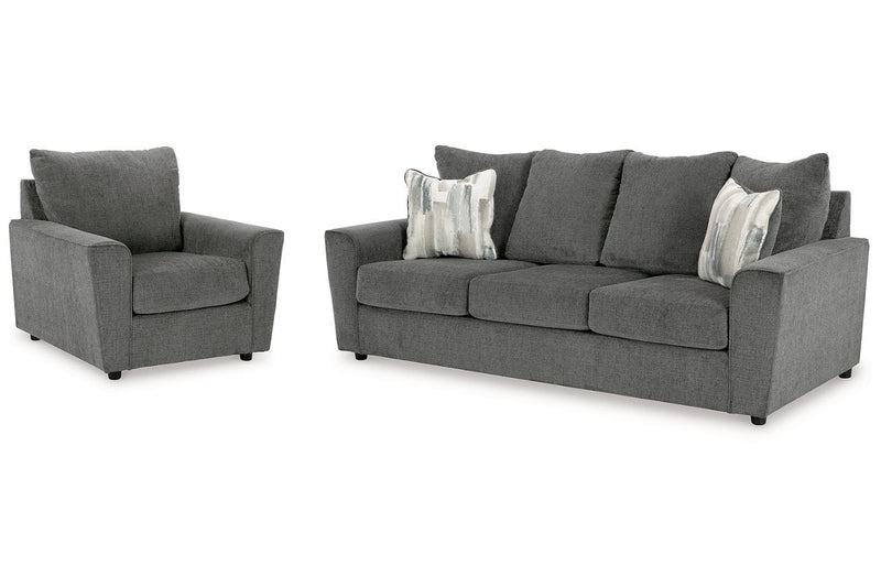 Stairatt Gravel Sofa and Chair -  Ashley - Luna Furniture