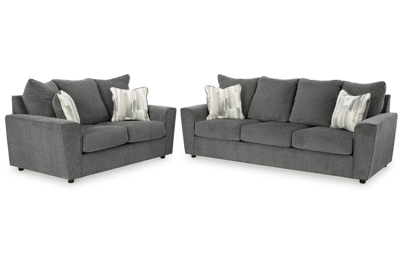 Stairatt Gravel Sofa and Loveseat -  Ashley - Luna Furniture