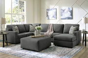 Edenfield Charcoal 3-Piece RAF Chaise Sectional -  Ashley - Luna Furniture