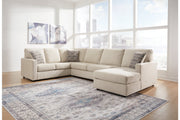Edenfield Linen 3-Piece RAF Chaise Sectional -  Ashley - Luna Furniture