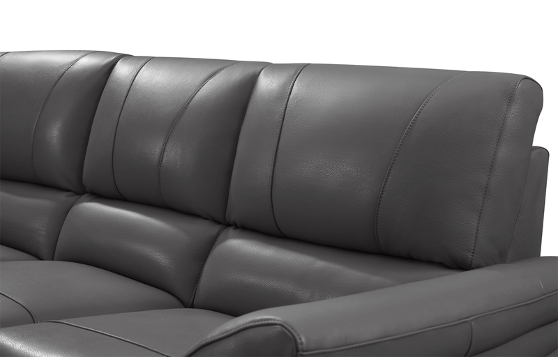 2934 Dark Grey W/ Electric Recliners Set - Gate Furniture