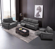 2934 Dark Grey W/ Electric Recliners Set - Gate Furniture