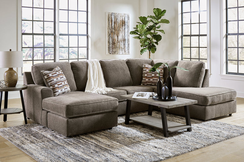 O'Phannon Putty 2-Piece RAF Chaise Sectional -  Ashley - Luna Furniture