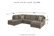O'Phannon  2-Piece Sectional and Ottoman -  Ashley - Luna Furniture