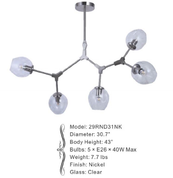 29RND31NK 30.7" X 43" SHINE NICKEL ROUND - 210000006652