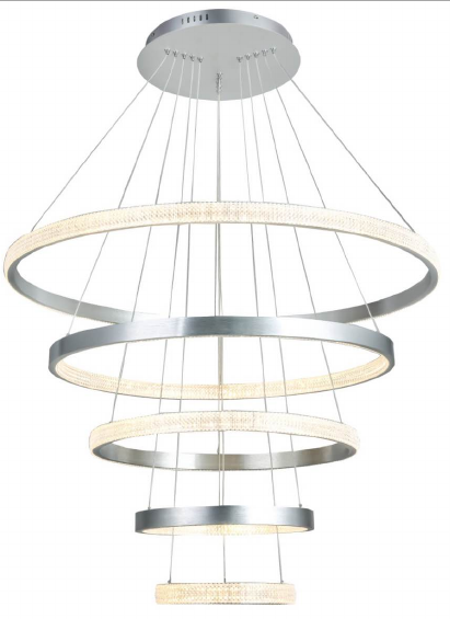 3000H5RS 39" + 32"+24"+16"+12" RINGS SILVER ROUND-5 TIERS - 210000000032