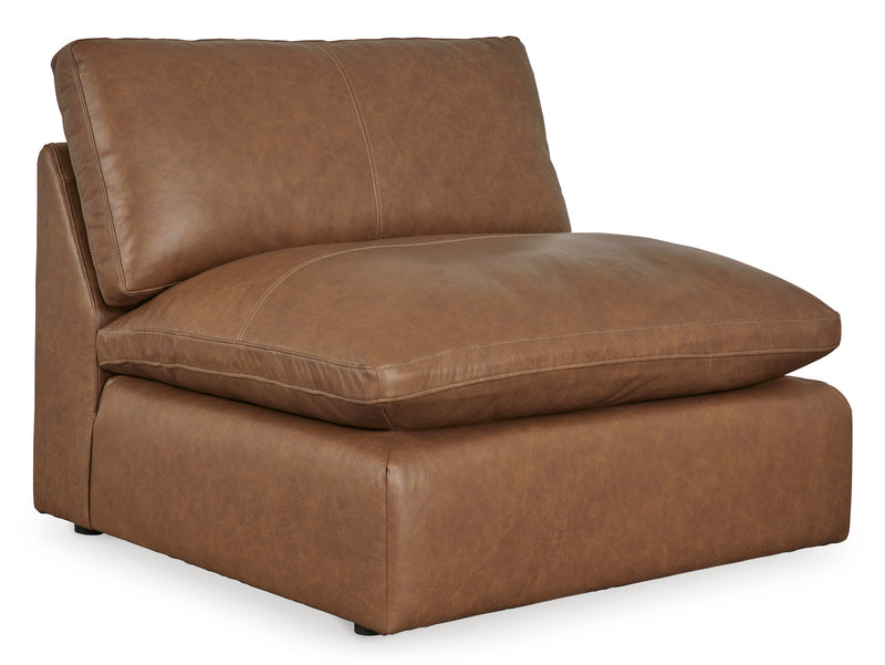 Emilia Caramel Leather 4-Piece Modular Sectional -  Ashley - Luna Furniture