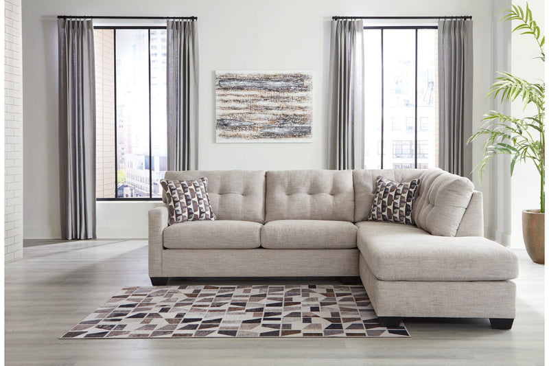 Mahoney Pebble 2-Piece Sectional with Chaise -  Ashley - Luna Furniture