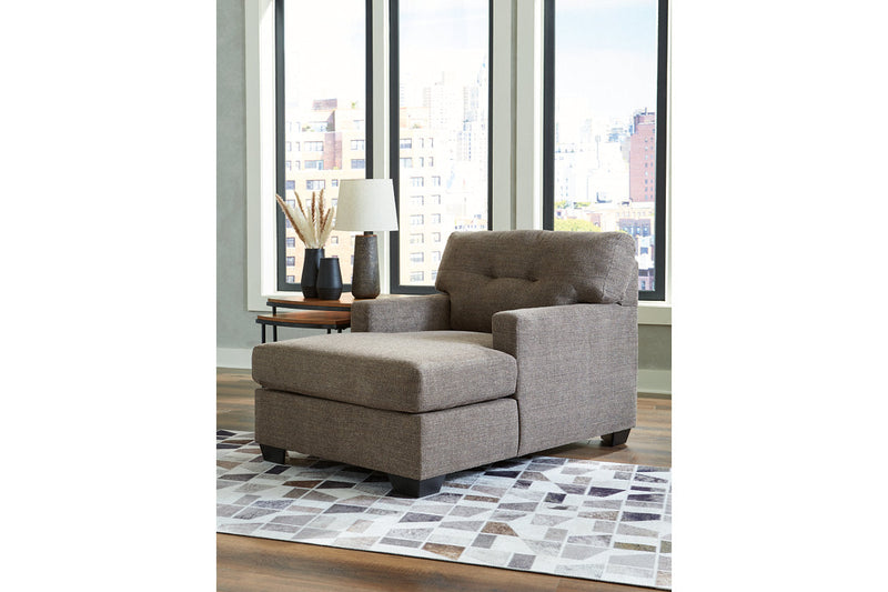 Mahoney Chocolate Sofa and Chaise -  Ashley - Luna Furniture