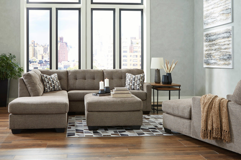Mahoney Chocolate 2-Piece LAF Chaise Sectional -  Ashley - Luna Furniture