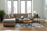 Mahoney Chocolate 2-Piece LAF Chaise Sectional -  Ashley - Luna Furniture