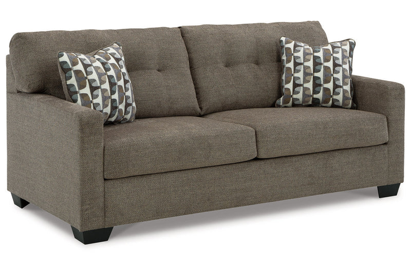 Mahoney Chocolate Sofa and Chaise -  Ashley - Luna Furniture