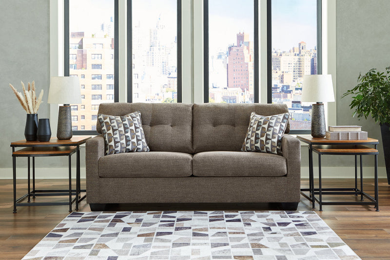 Mahoney Chocolate Sofa and Loveseat -  Ashley - Luna Furniture