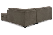 Mahoney Chocolate 2-Piece Sleeper Sectional with Chaise -  Ashley - Luna Furniture