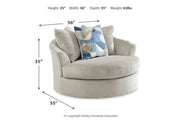 Maxon Place  Oversized Chair and Ottoman -  Ashley - Luna Furniture