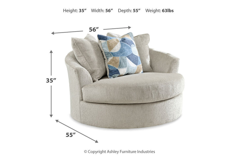 Maxon Place  Oversized Chair and Ottoman -  Ashley - Luna Furniture