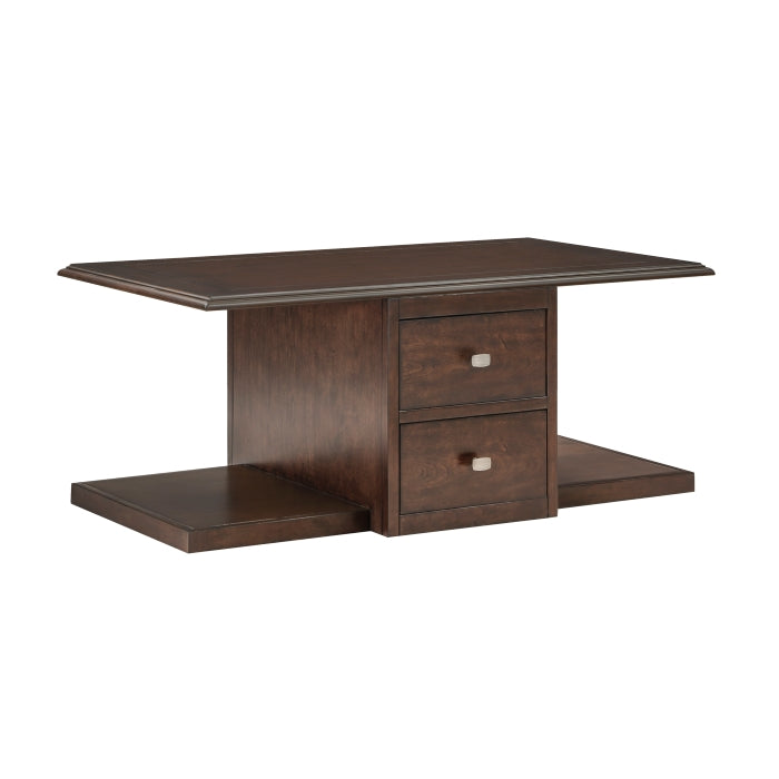 3500-30 Cocktail Table with Two Ottomans - 3500-30