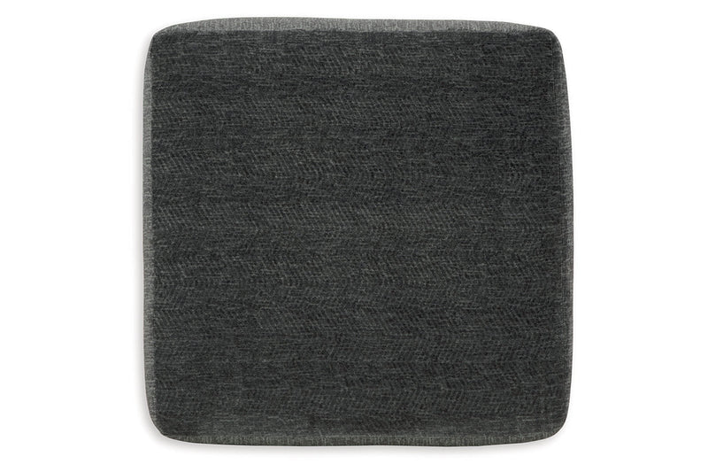 Biddeford Shadow Oversized Swivel Chair and Ottoman -  Ashley - Luna Furniture